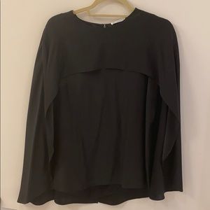 Ammara silk black top